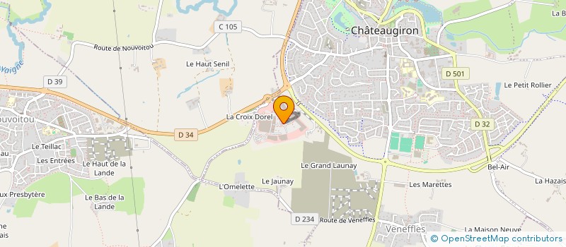 localisation de l'entreprise MCA CHATEAUGIRON  CHATEAUGIRON