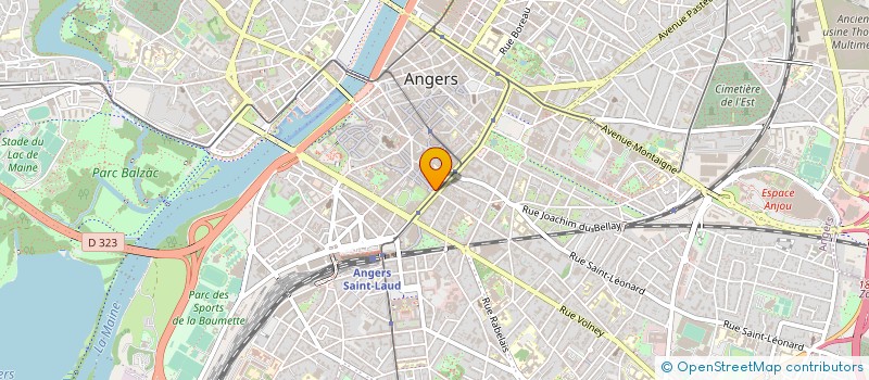 localisation de l'entreprise MCA FINANCE à ANGERS