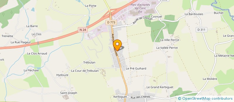 localisation de l'entreprise MCA IMMO  GUER