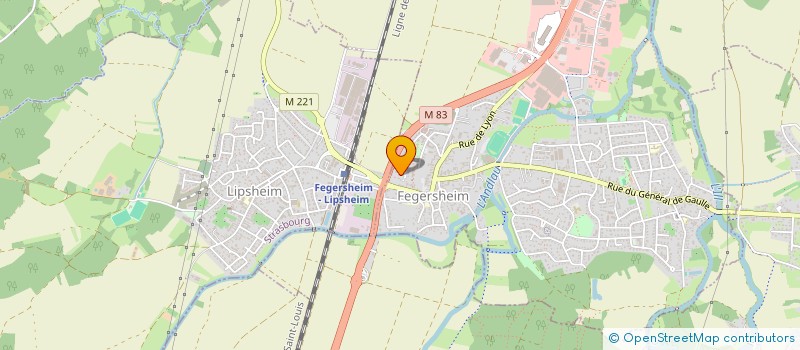 localisation de l'entreprise MCA IMMO  FEGERSHEIM