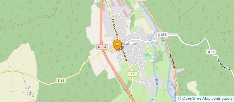 localisation de l'entreprise MCA LOCATION  ACQUIGNY