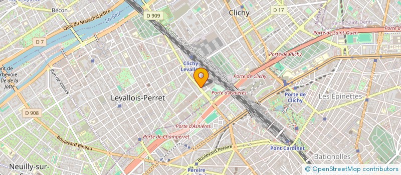localisation de l'entreprise MCA MANAGEMENT à LEVALLOIS-PERRET