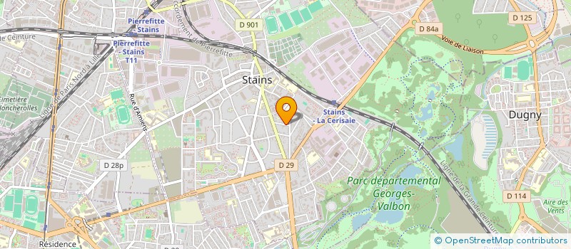 localisation de l'entreprise MCA PRO à STAINS
