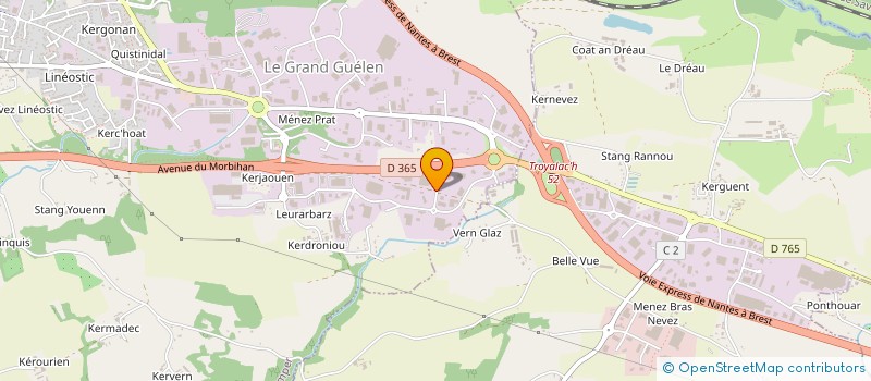 localisation de l'entreprise MCA PROCESS à QUIMPER