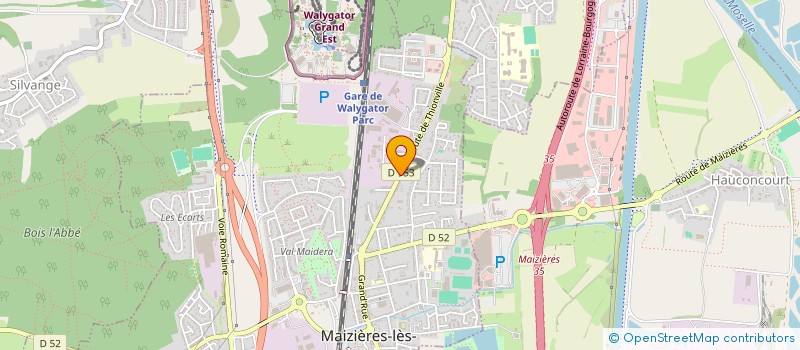 localisation de l'entreprise MCA SARL  MAIZIERES-LES-METZ