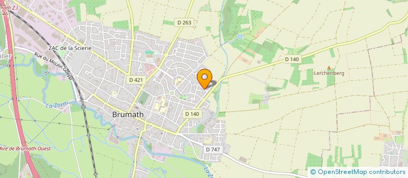 localisation de l'entreprise MCA SERVICES  BRUMATH