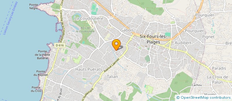 localisation de l'entreprise MCAN à SIX-FOURS-LES-PLAGES