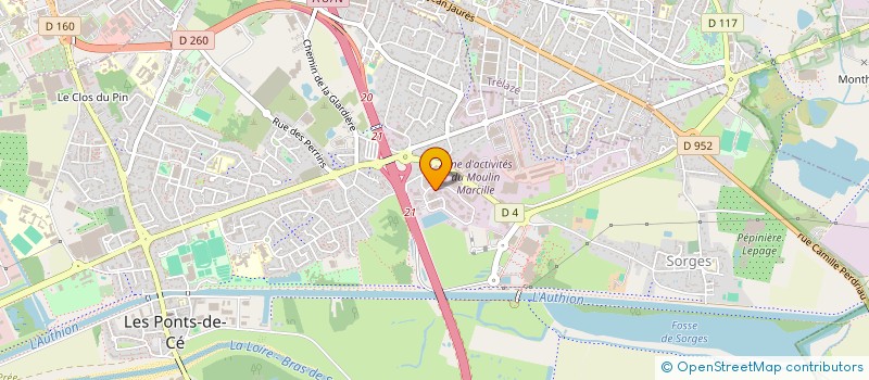 localisation de l'entreprise MCAR  LES PONTS-DE-CE