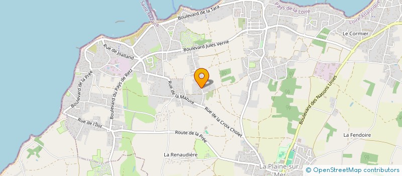 localisation de l'entreprise MCAS IMMO à LA PLAINE-SUR-MER