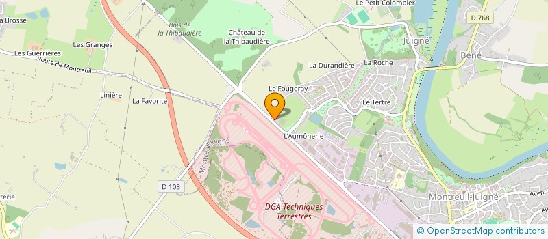 localisation de l'entreprise MCAT CAPITAL  MONTREUIL JUIGNE