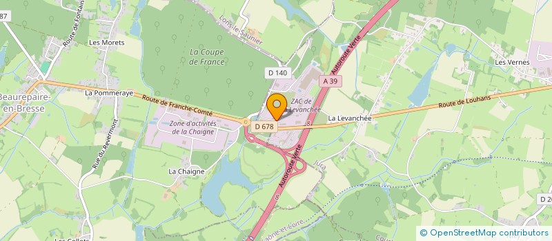 localisation de l'entreprise MCB 39  COURLAOUX