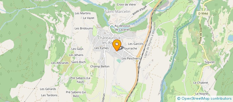 localisation de l'entreprise MCB à CHATEAUROUX-LES-ALPES