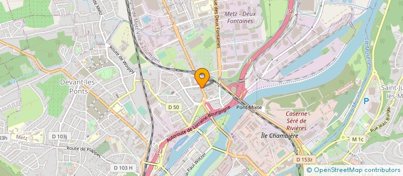 localisation de l'entreprise MCB  METZ