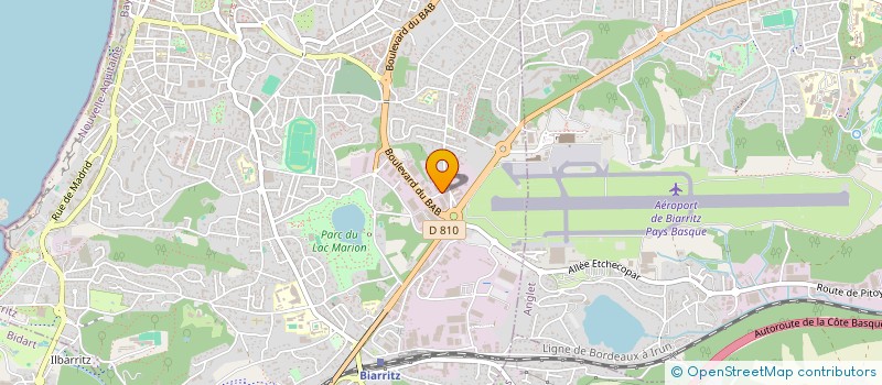 localisation de l'entreprise MCB à BIARRITZ