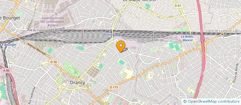 localisation de l'entreprise MCB à DRANCY