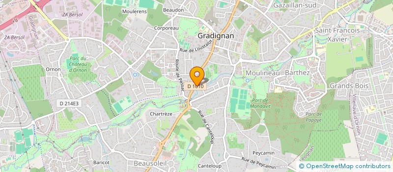 localisation de l'entreprise MCB  GRADIGNAN