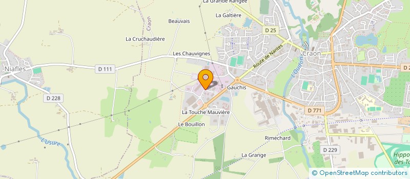 localisation de l'entreprise MCB  CRAON