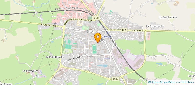 localisation de l'entreprise MCB  EVRON