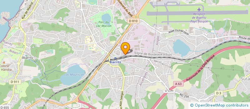 localisation de l'entreprise MCB GESTION à BIARRITZ