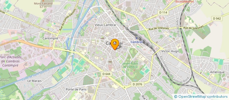 localisation de l'entreprise MCB IMMOBILIER à CAMBRAI