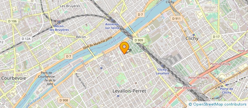 localisation de l'entreprise MCB INVEST à LEVALLOIS-PERRET