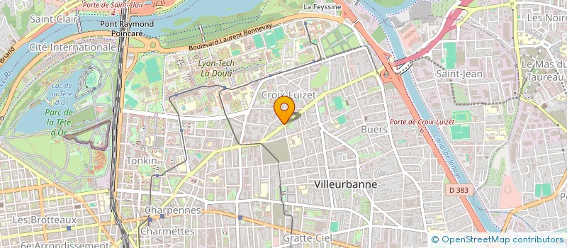 localisation de l'entreprise MCB LOC'IMMO  VILLEURBANNE