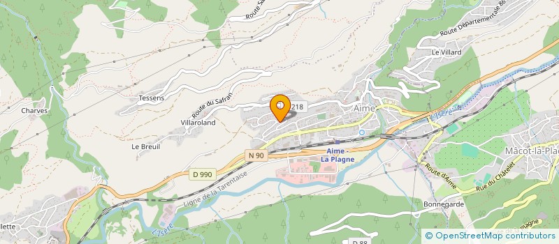 localisation de l'entreprise MCB LOCATION  GRAND-AIGUEBLANCHE