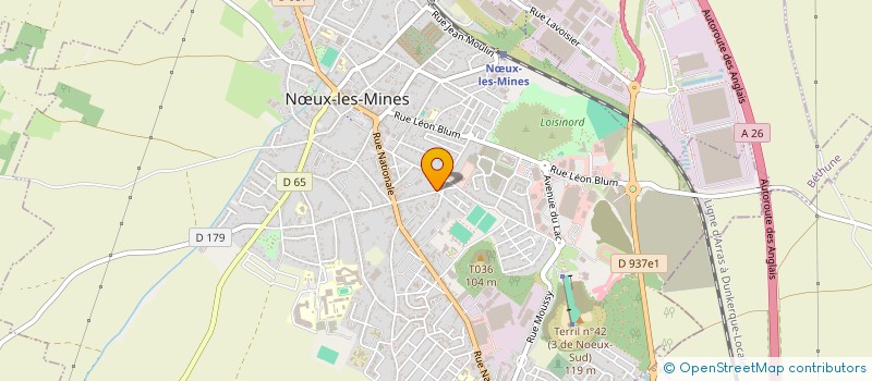 localisation de l'entreprise MCB (MOUCHIE CONCEPT BATIMENT) à NŒUX-LES-MINES