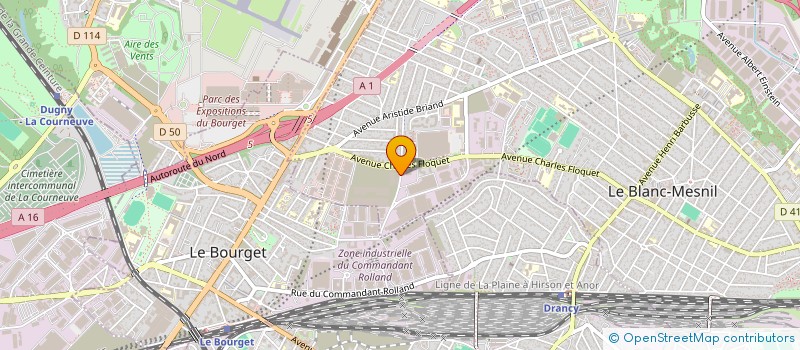 localisation de l'entreprise MCB TRANSPORT  LE BLANC-MESNIL
