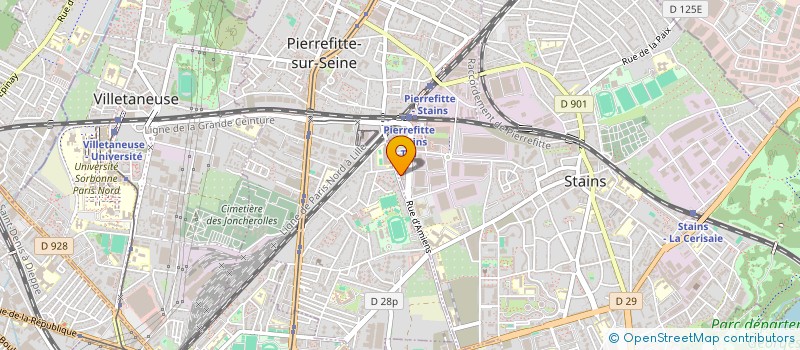 localisation de l'entreprise MCBE  STAINS