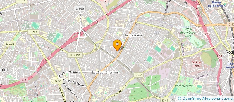 localisation de l'entreprise MCBTP à MONTREUIL