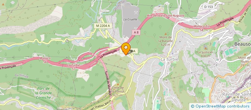 localisation de l'entreprise MCC à LA TURBIE