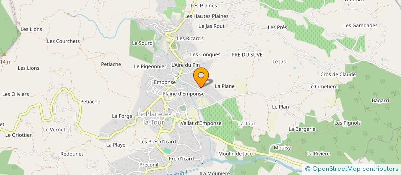 localisation de l'entreprise MCC  LE PLAN-DE-LA-TOUR