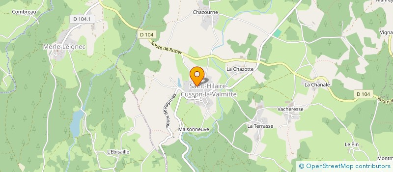 localisation de l'entreprise MCC CHOUVELON à SAINT-HILAIRE-CUSSON-LA-VALMITTE