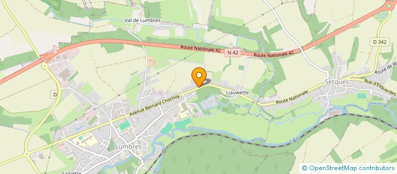 localisation de l'entreprise MCC FACADES  LUMBRES