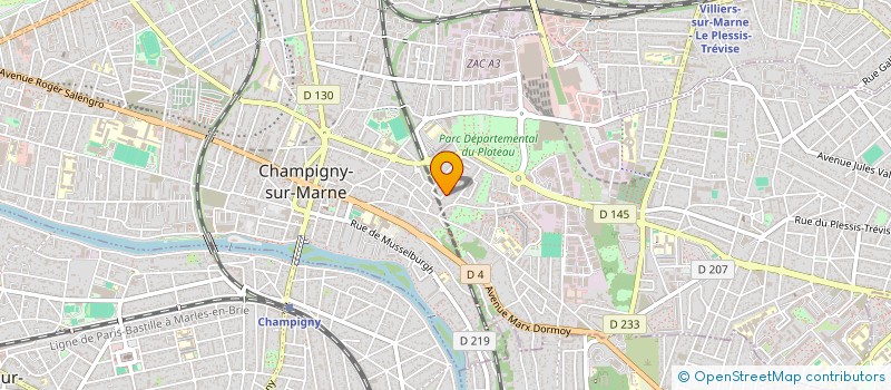 localisation de l'entreprise MCC IMMOBILIER  CHAMPIGNY SUR MARNE