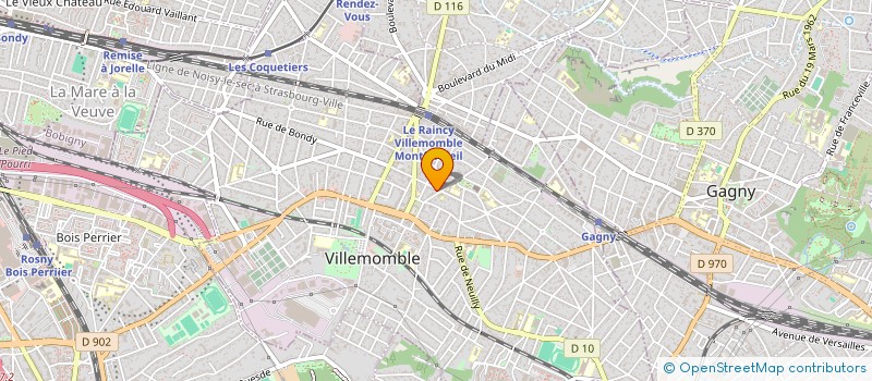 localisation de l'entreprise MCCJ INVEST à VILLEMOMBLE