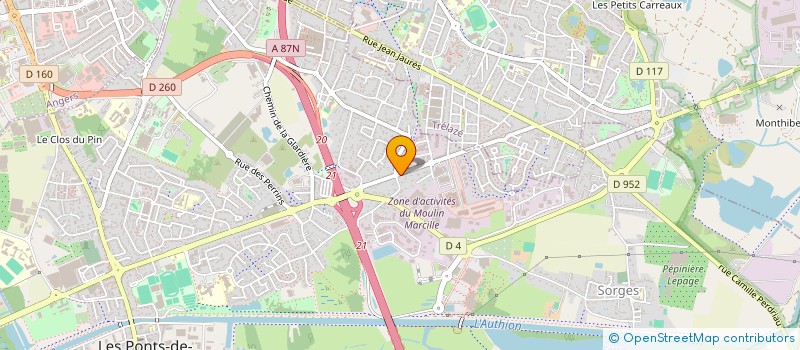 localisation de l'entreprise MCCL 49  LES PONTS-DE-CE