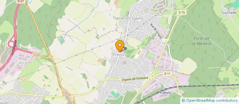 localisation de l'entreprise MCD 25 à FRANOIS