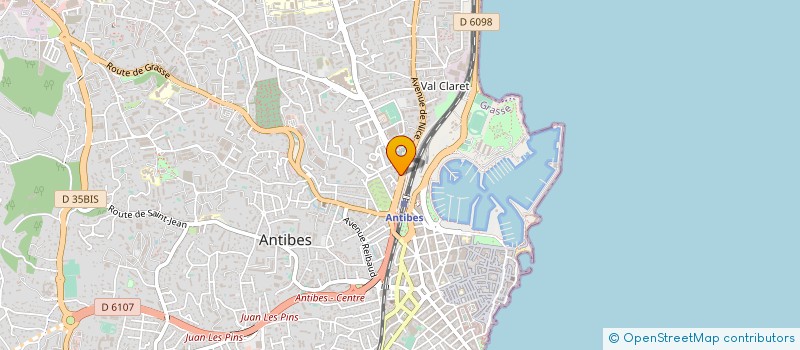 localisation de l'entreprise MCD à ANTIBES