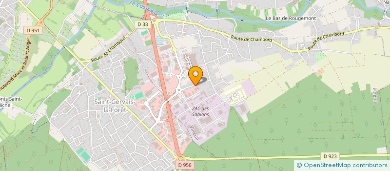 localisation de l'entreprise MCD  SAINT-GERVAIS-LA-FORET
