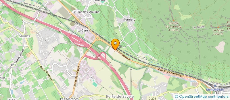 localisation de l'entreprise MCD AUTOMOBILE  LA MOTTE-SERVOLEX