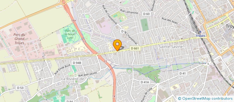 localisation de l'entreprise MCD COIFFURE  SAINTE SAVINE