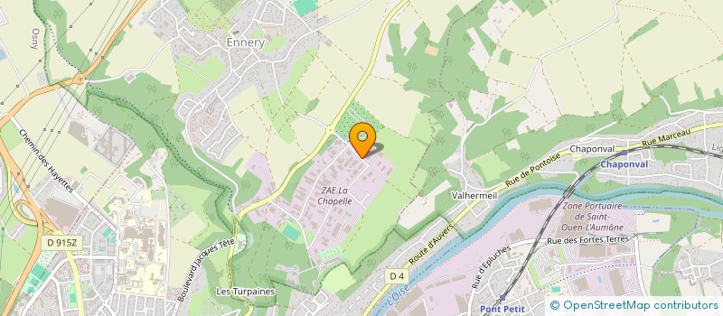 localisation de l'entreprise MCD GOLF  ENNERY