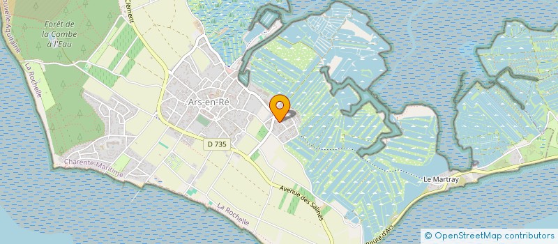 localisation de l'entreprise MCD PEINTURE  ARS-EN-RE