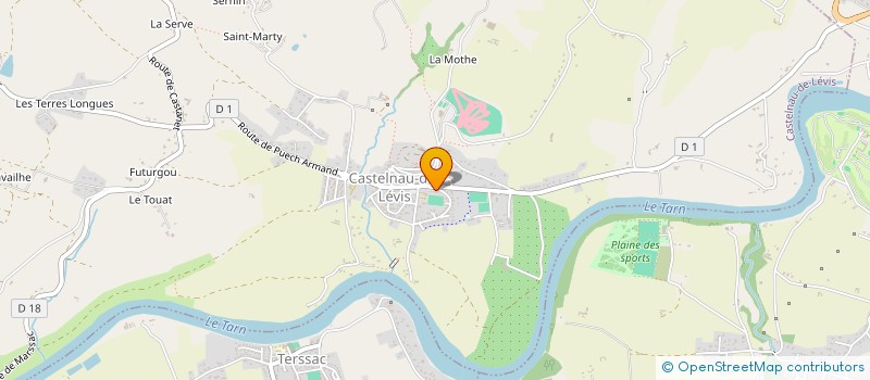 localisation de l'entreprise MCDA  CASTELNAU-DE-LEVIS