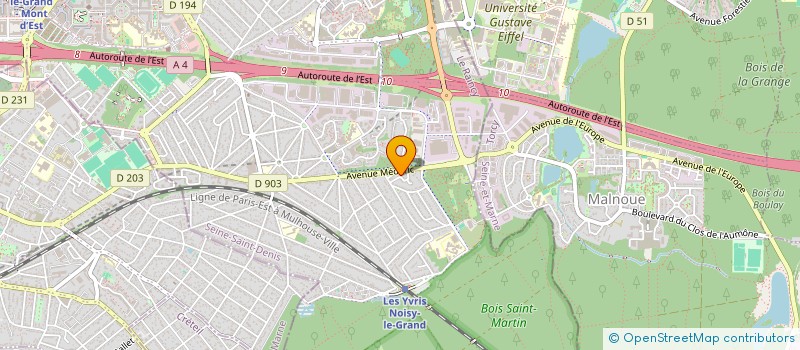 localisation de l'entreprise MCDEC ANGELES  NOISY-LE-GRAND