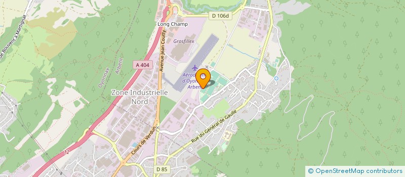 localisation de l'entreprise MCDM à ARBENT