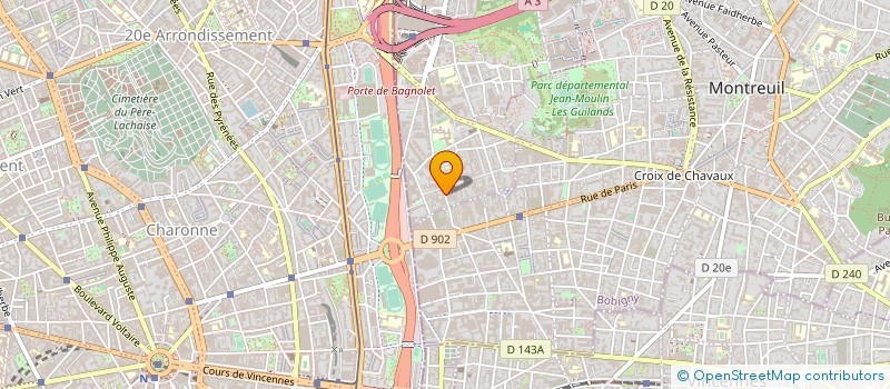 localisation de l'entreprise MCDR BATIMENT à BAGNOLET