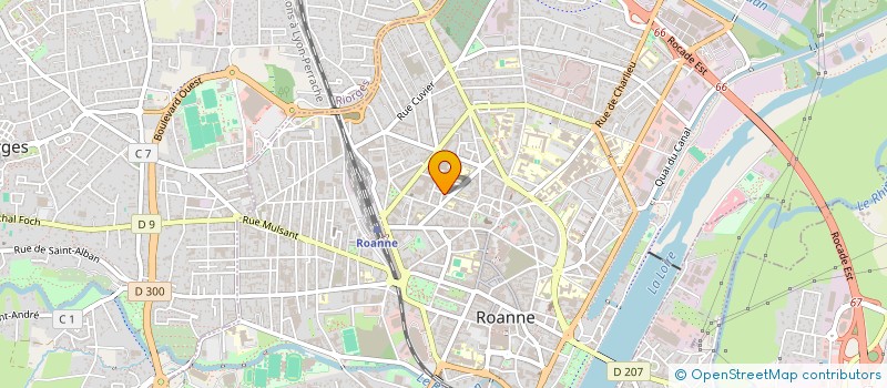 localisation de l'entreprise MCE 42 à ROANNE